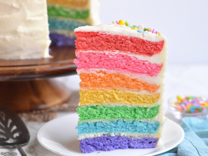 Rainbow Layer Cake | made w/ Imgflip meme maker