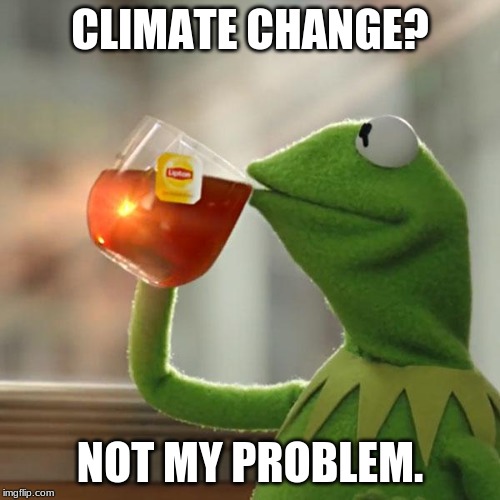 But That's None Of My Business | CLIMATE CHANGE? NOT MY PROBLEM. | image tagged in memes,but thats none of my business,kermit the frog | made w/ Imgflip meme maker
