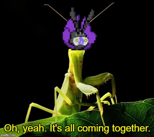 High Quality Cutbug It's All Coming Together Blank Meme Template