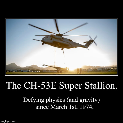 Swinging with the Wing. | image tagged in funny,demotivationals,usmc,ch-53e,marine air power,marine corps | made w/ Imgflip demotivational maker