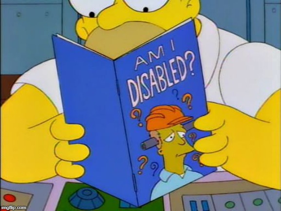 Am i disabled | image tagged in am i disabled | made w/ Imgflip meme maker