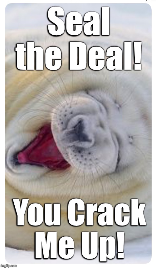 Seal the Deal! You Crack
Me Up! | made w/ Imgflip meme maker