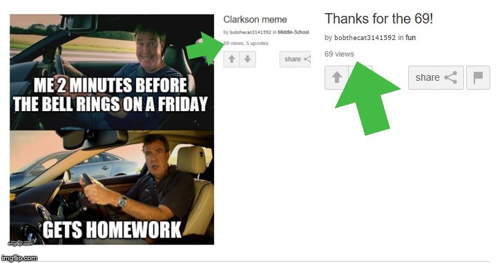 69 views again | image tagged in 69 | made w/ Imgflip meme maker