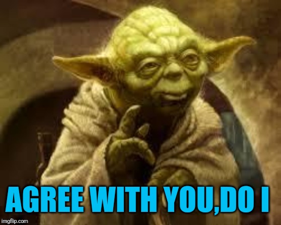 yoda | AGREE WITH YOU,DO I | image tagged in yoda | made w/ Imgflip meme maker