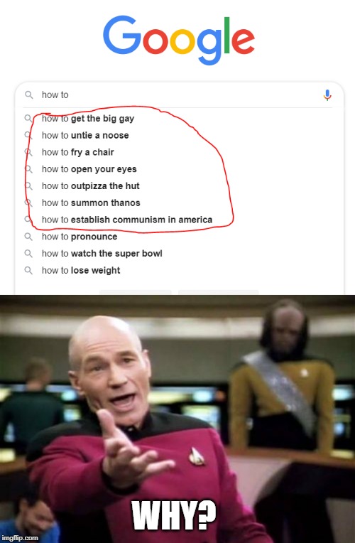 WHY? | image tagged in memes,picard wtf | made w/ Imgflip meme maker