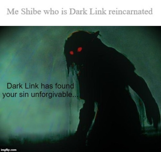 image tagged in dark link has found your sin unforgivable | made w/ Imgflip meme maker