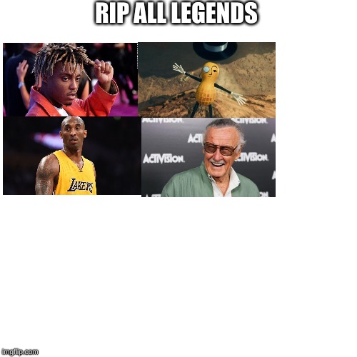 rip | RIP ALL LEGENDS | image tagged in rip,kobe | made w/ Imgflip meme maker