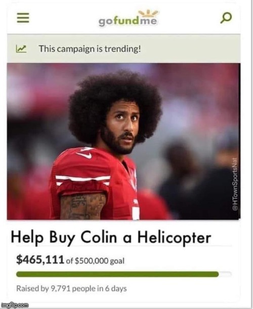 PLEASE FUND | image tagged in kapernick | made w/ Imgflip meme maker