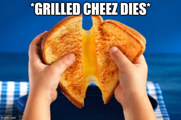 *GRILLED CHEEZ DIES* | made w/ Imgflip meme maker