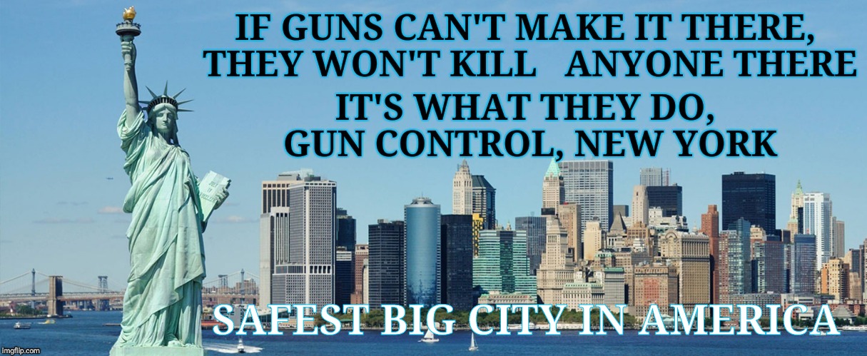 NYC, NY, safest big city in USA | SAFEST BIG CITY IN AMERICA | image tagged in nyc ny safest big city in usa | made w/ Imgflip meme maker
