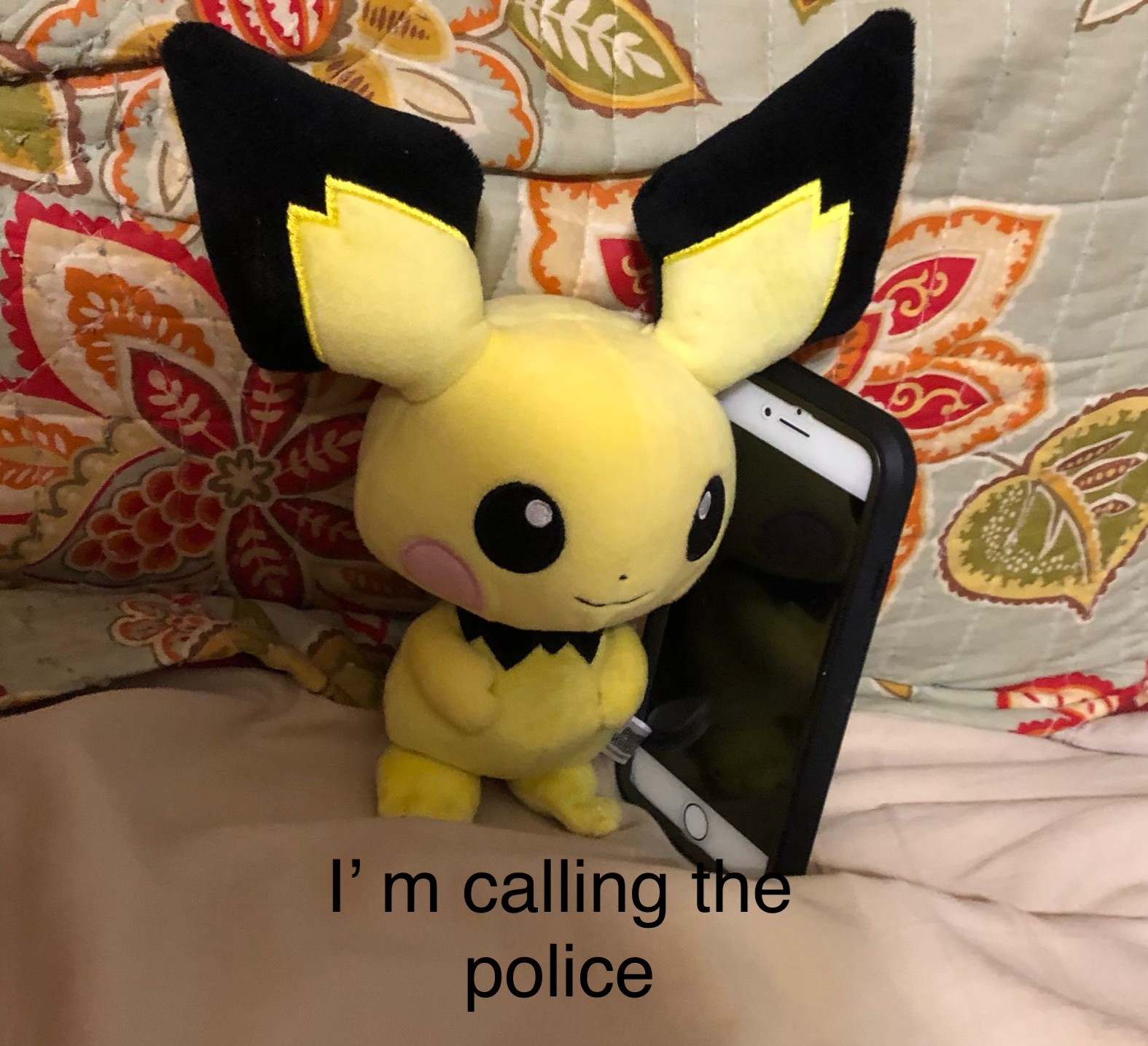 I’m calling the police Blank Meme Template