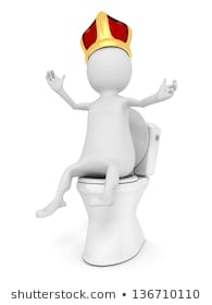 Potty king Blank Meme Template