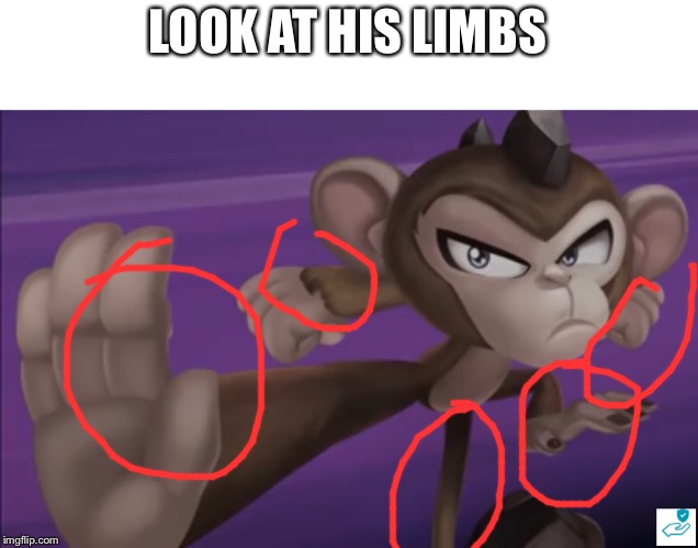 What... | LOOK AT HIS LIMBS | image tagged in yeet,what the heck | made w/ Imgflip meme maker