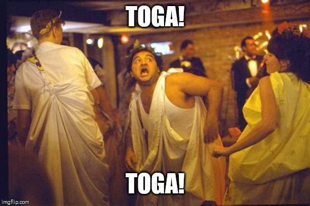 Animal house | TOGA! TOGA! | image tagged in animal house | made w/ Imgflip meme maker