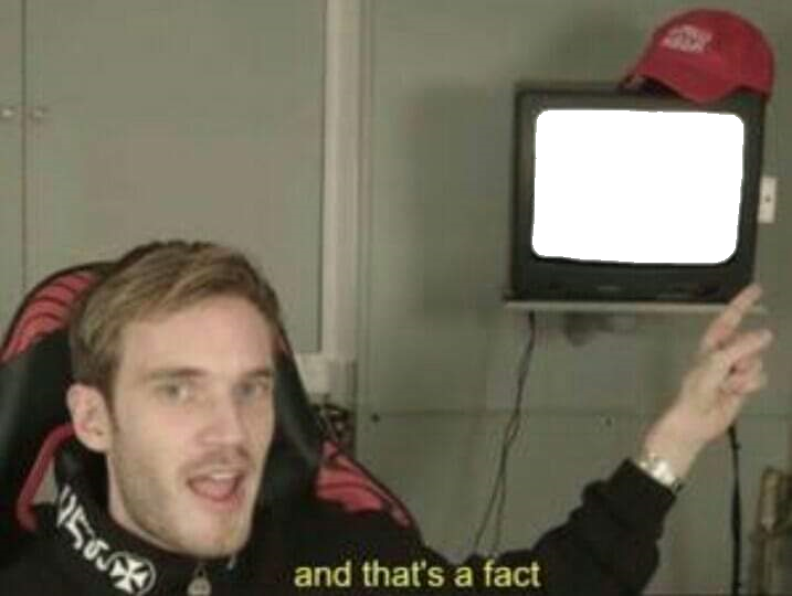 and that's a fact Blank Meme Template