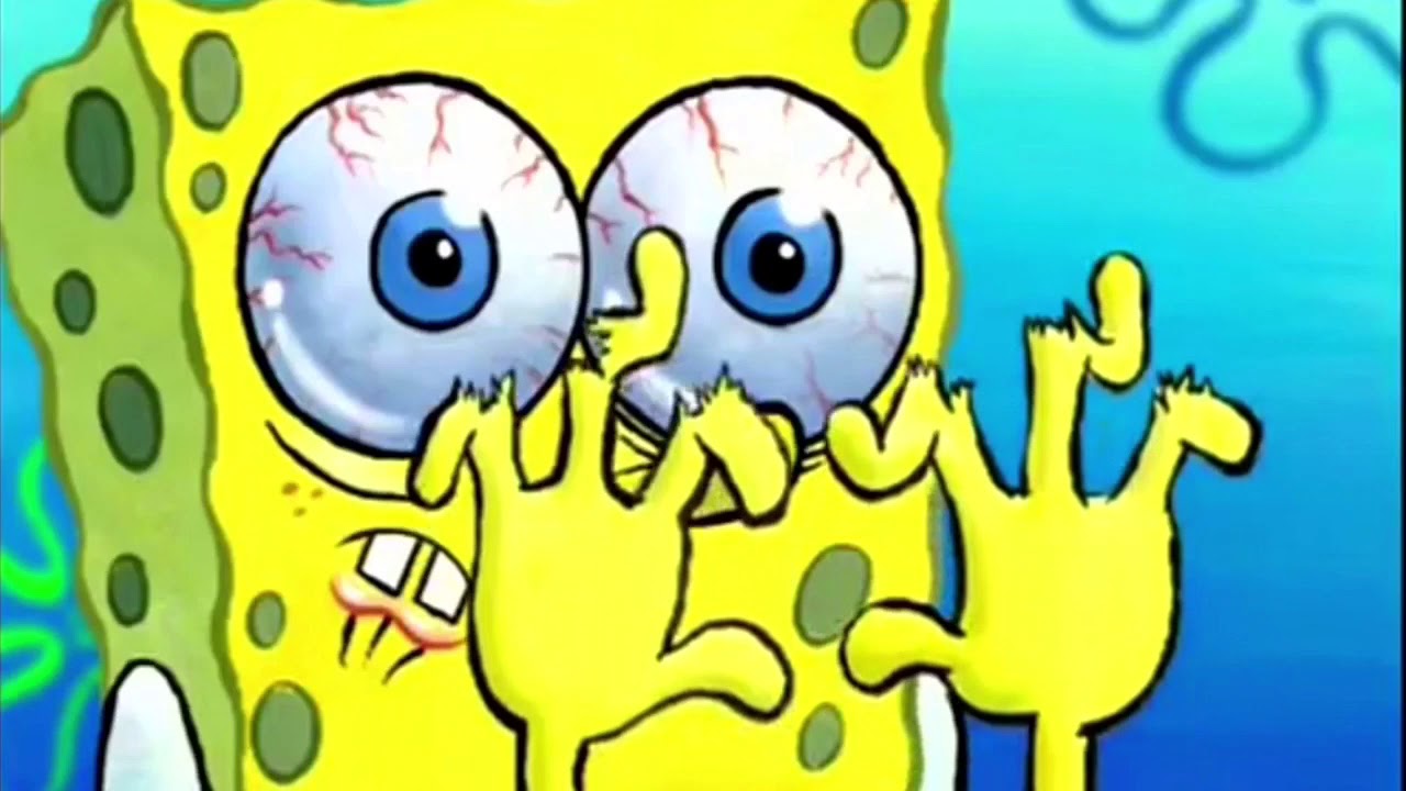 Spongebob with broken hands Blank Meme Template