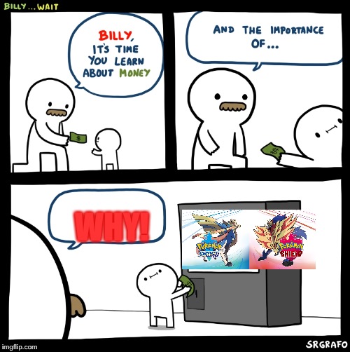 Billy no | WHY! | image tagged in billy no | made w/ Imgflip meme maker