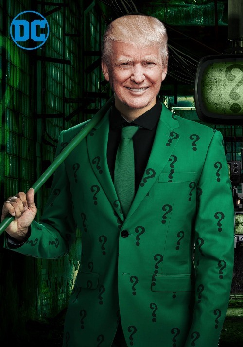 Trump Riddler Riddle Blank Meme Template