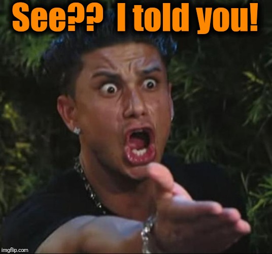 DJ Pauly D Meme | See??  I told you! | image tagged in memes,dj pauly d | made w/ Imgflip meme maker