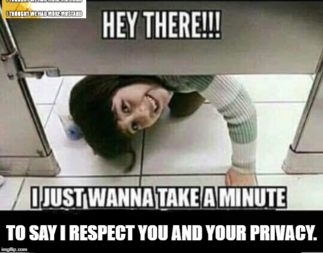 You And Your Privacy | TO SAY I RESPECT YOU AND YOUR PRIVACY. | image tagged in respect,privacy,gay unicorn | made w/ Imgflip meme maker