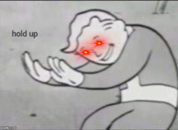 Fallout Hold Up | image tagged in fallout hold up | made w/ Imgflip meme maker