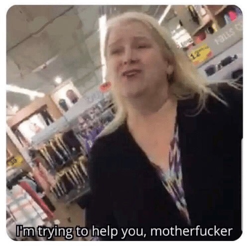 High Quality Walmart lady Blank Meme Template