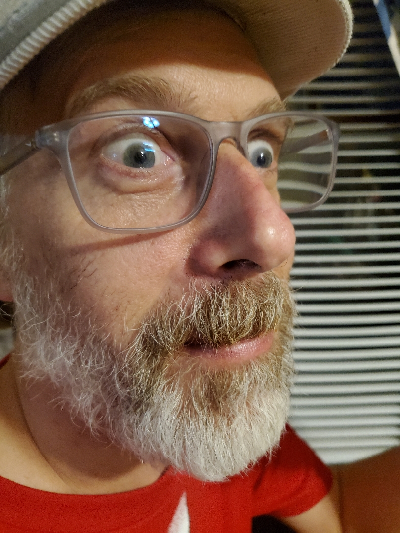 High Quality Surprised Dad Blank Meme Template