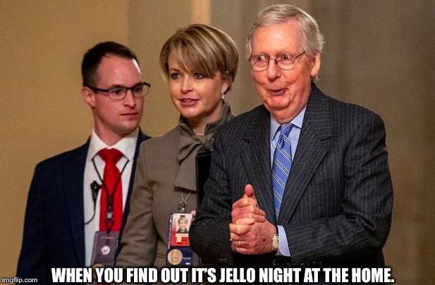 Oh goody | WHEN YOU FIND OUT IT’S JELLO NIGHT AT THE HOME. | image tagged in oh goody | made w/ Imgflip meme maker