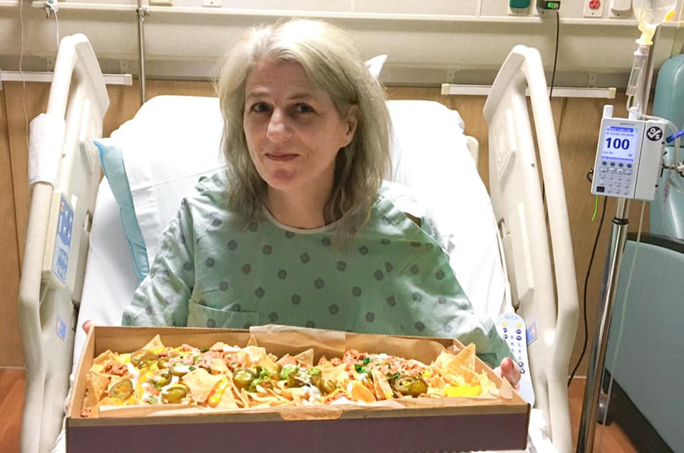 Woman hospital nachos Blank Meme Template