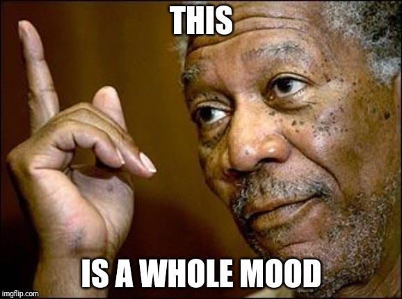 This Morgan Freeman | THIS IS A WHOLE MOOD | image tagged in this morgan freeman | made w/ Imgflip meme maker