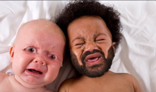 Babies Adam Schiff and Al Green Blank Meme Template