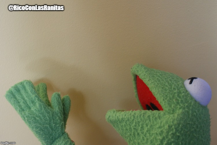 Kermit praying Blank Meme Template
