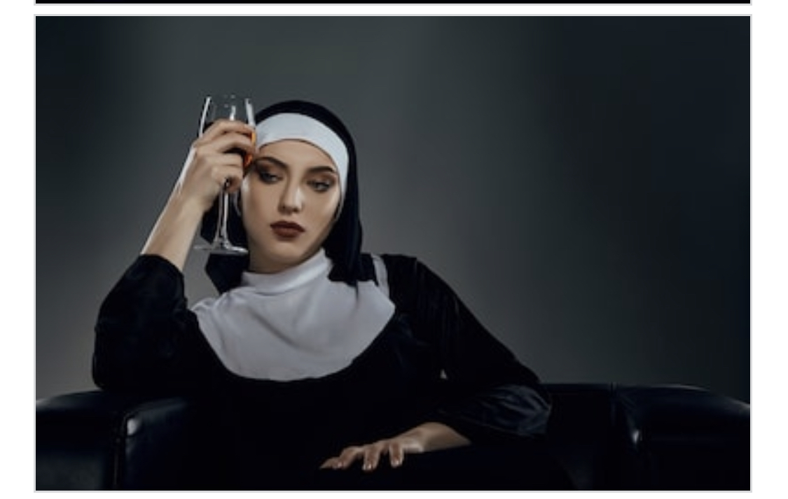 Drinking nun Blank Meme Template