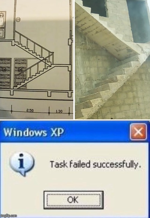 I have ugly idea for building | image tagged in task failed successfully,funny,building,fail,stairs,design | made w/ Imgflip meme maker