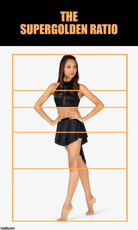 A sexy woman with a Supergolden Ratio overlay. | THE SUPERGOLDEN RATIO | image tagged in the supergolden ratio,the golden ratio,the human body,geometry,math,sexy woman | made w/ Imgflip meme maker