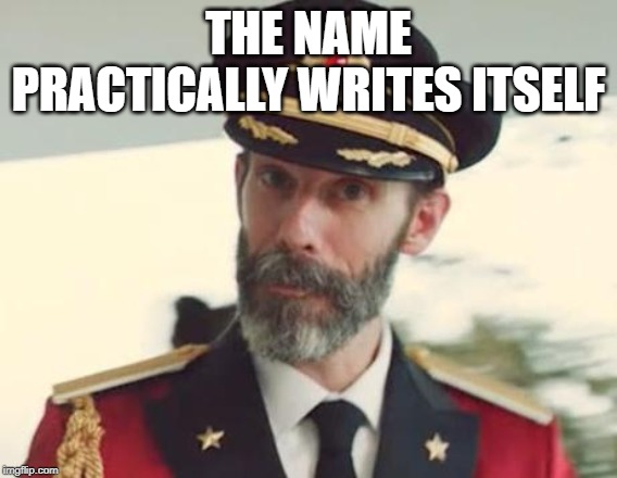 Captain Obvious | THE NAME PRACTICALLY WRITES ITSELF | image tagged in captain obvious | made w/ Imgflip meme maker