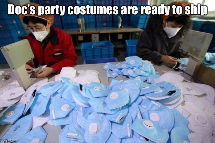 Doc’s party costumes are ready to ship | made w/ Imgflip meme maker