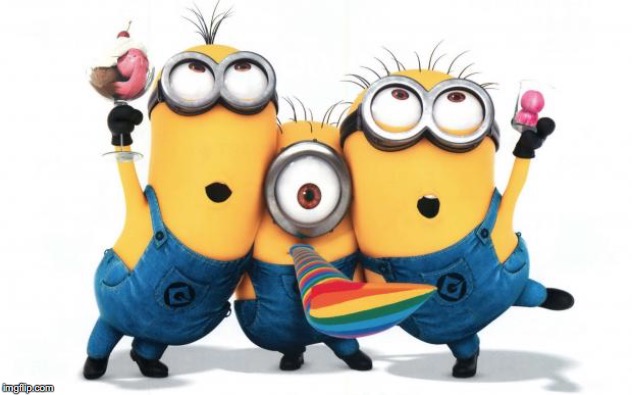 Minion party despicable me | image tagged in minion party despicable me | made w/ Imgflip meme maker