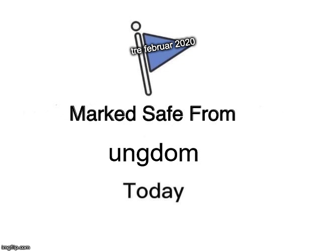 Marked Safe From Meme | tre februar 2020; ungdom | image tagged in memes,marked safe from | made w/ Imgflip meme maker