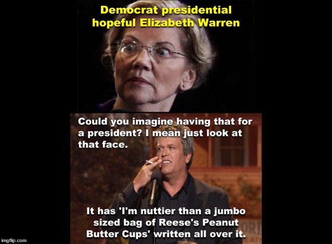 You can always tell a Democrat by their crazy eyeballs | image tagged in elizabeth warren,trump 2020,political,politics | made w/ Imgflip meme maker