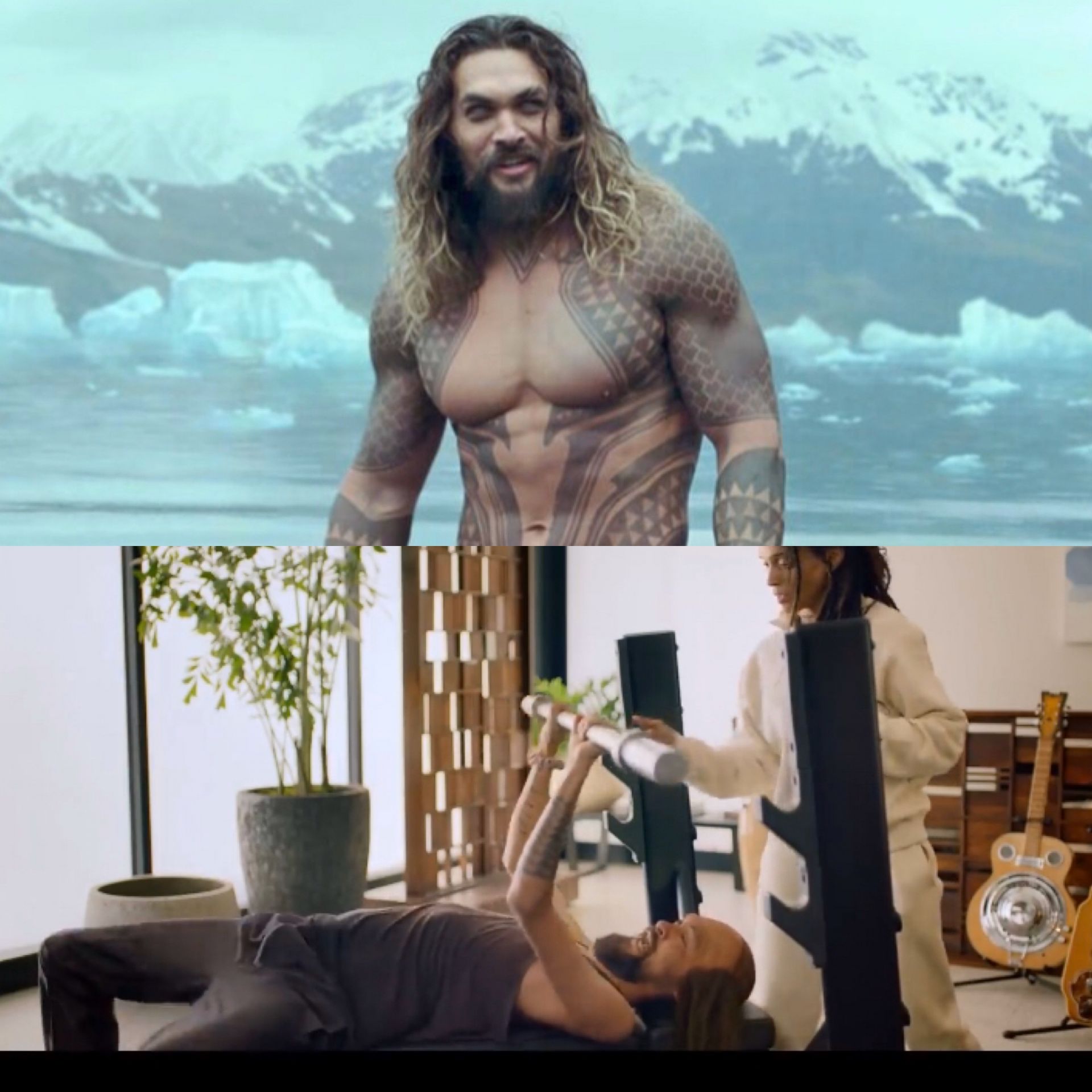 High Quality Jason Mamoa vs. Jason Mamoa Blank Meme Template