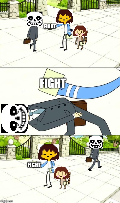 GET DUNKED ONNNNNNNNN! | FIGHT; FIGHT; FIGHT | image tagged in dogding the flyer template,sans,chara,frisk,undertale | made w/ Imgflip meme maker
