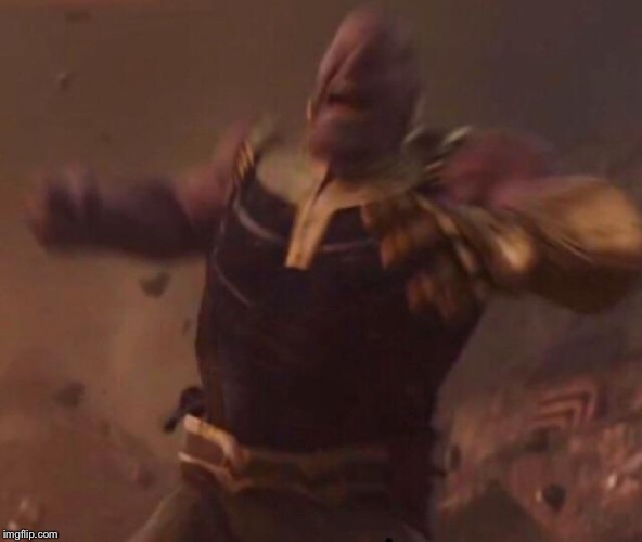 Thanos falling | image tagged in thanos falling | made w/ Imgflip meme maker