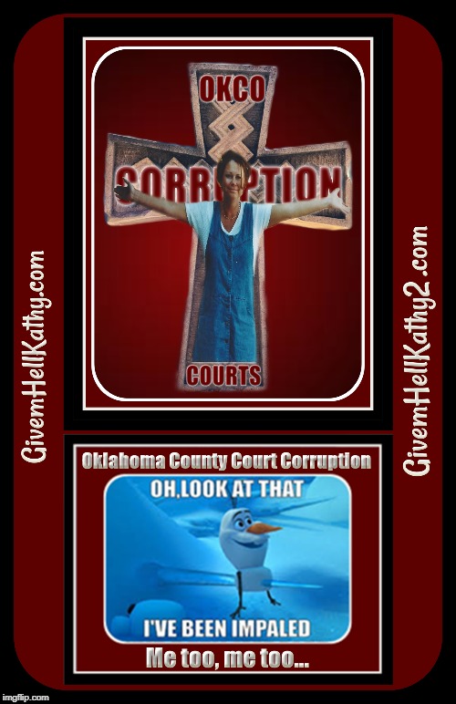 Restoring Justice to OKCO Courts ~ 1 Step at a time ~ 
#5_Step_Justice_Slide  ~ #Strive_4_Jive_2025
GivemHellKathy.co | image tagged in oklahoma,court,corruption,supreme court,judge,tyranny | made w/ Imgflip meme maker