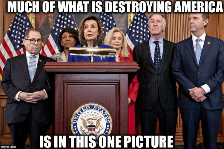Term limits!! | MUCH OF WHAT IS DESTROYING AMERICA; IS IN THIS ONE PICTURE | image tagged in democrats,democratic party | made w/ Imgflip meme maker