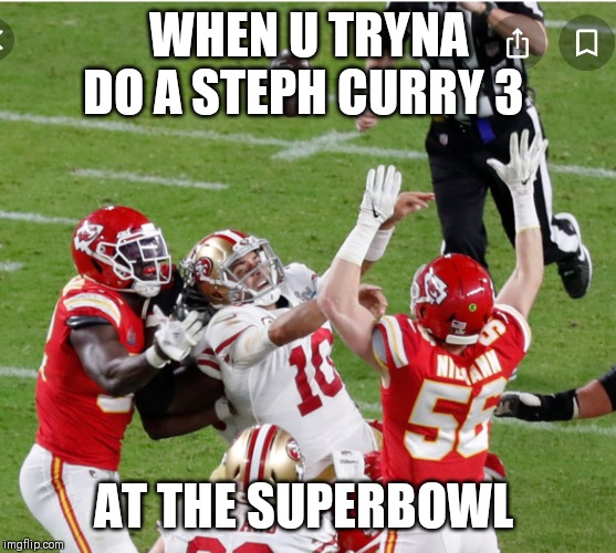 jimmy g | WHEN U TRYNA DO A STEPH CURRY 3; AT THE SUPERBOWL | image tagged in jimmy g | made w/ Imgflip meme maker