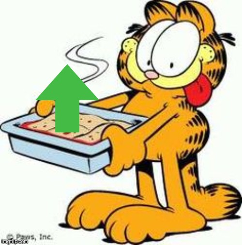 Garfield Lasagna | image tagged in garfield lasagna | made w/ Imgflip meme maker