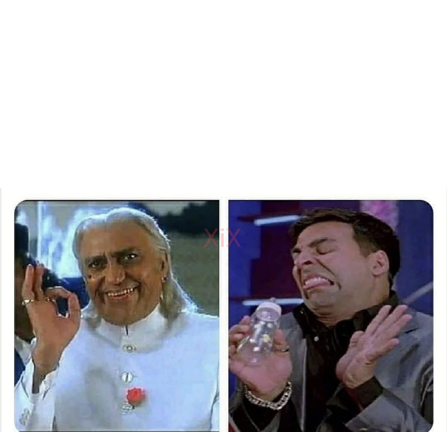 Akshay Kumar cringe face Blank Meme Template