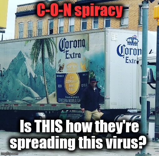 WARNING: STAY ALERT | C-O-N spiracy; Is THIS how they're spreading this virus? | image tagged in cdc,nih,coronavirus,infection | made w/ Imgflip meme maker