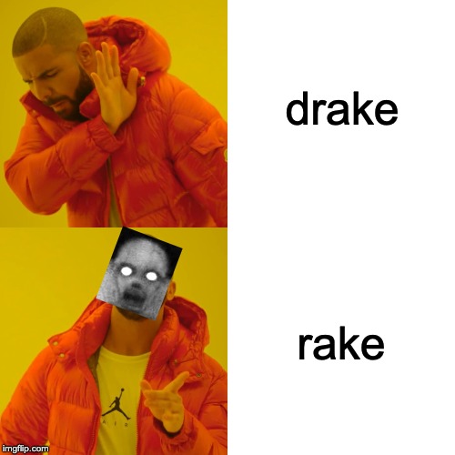 dreke | drake; rake | image tagged in memes,drake hotline bling | made w/ Imgflip meme maker
